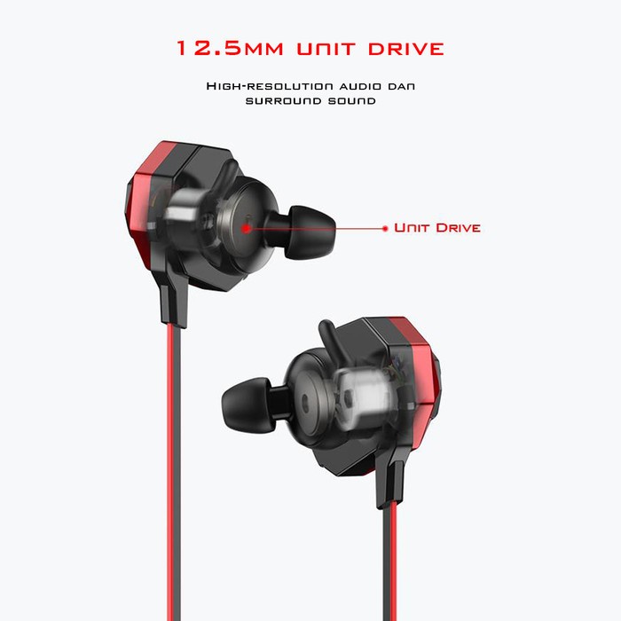 Headset Gaming Dual Microphone Virtual Stereo In-Ear - Gamen GE100