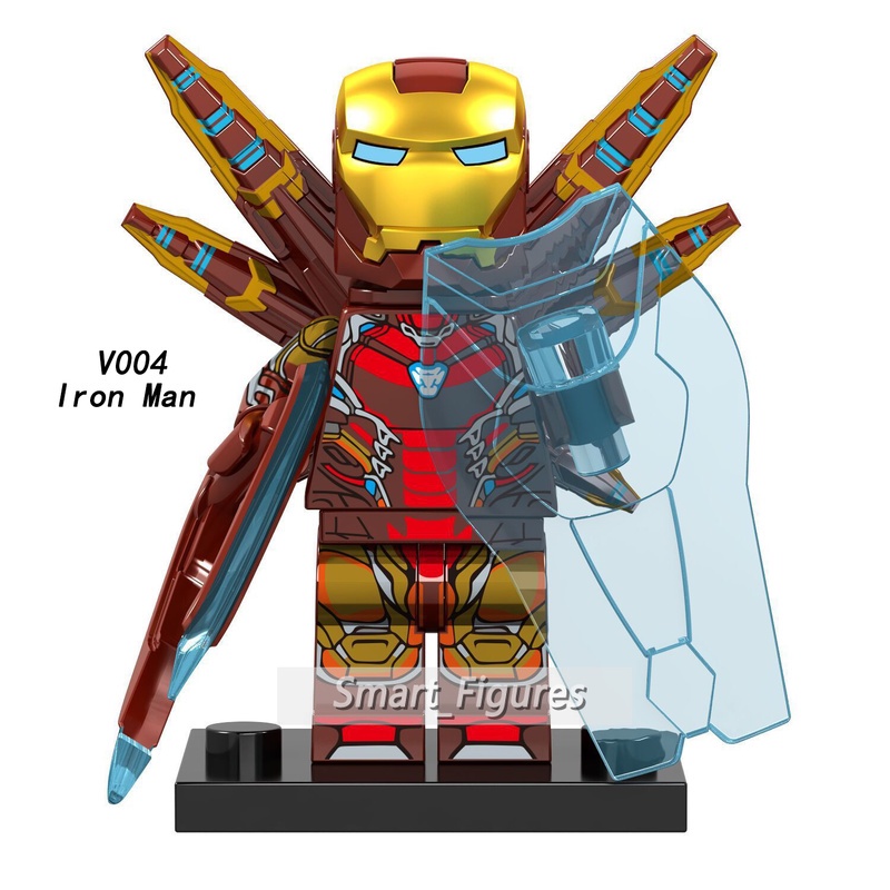 Mainan Mini Figures Model Iron Man Thanos V001-V007 Untuk Hadiah