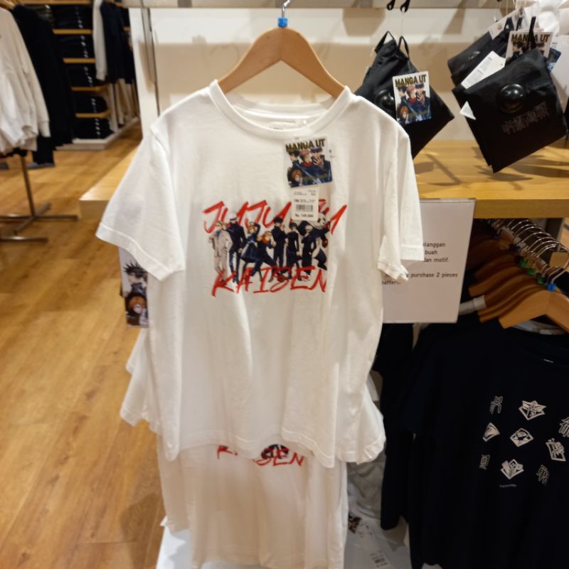 UNIQLO ORI ASLI GOJO JUJUTSU KAISEN BATCH 1 2 NOBARA YUJI ITADORY INUMAKI ONE PIECE YOASOBI JJK