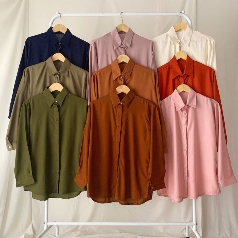 nolabels | KEMEJA WANITA PUTIH POLOS  | KEMEJA KERJA FORMAL WANITA HITAM PUTIH | KEMEJA BASIC WANITA OVERSIZE LENGAN PANJANG | KEMEJA POLOS BASIC / KEMEJA PUTIH BERSIH KULIAH OSPEK / KEMEJA BASIC TOP / KEMEJA WANITA POLOS LENGAN PANJANG