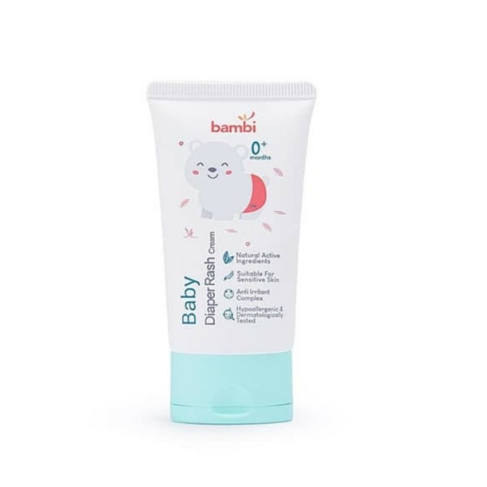 BAMBI Diaper Rash Cream 50ml Krim Popok Bayi Baby Diaper Cream Ruam Bayi