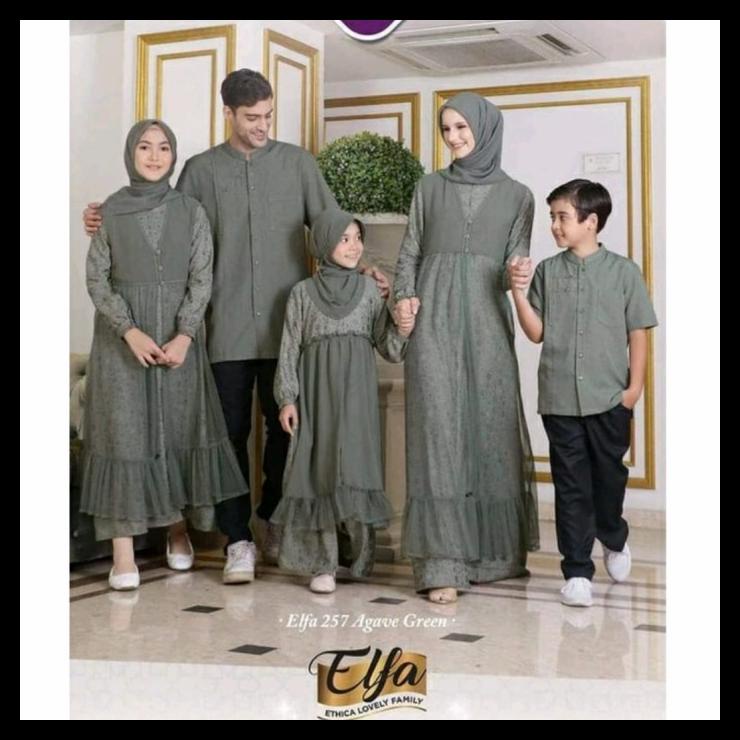 SARIMBIT KELUARGA ELFA 257 AGAVE GREEN BY ETHICA