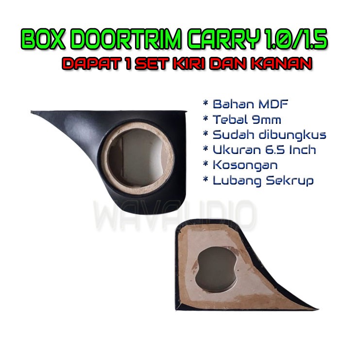 Box Door trim ( Kosongan ) Audio Mobil Carry 1.5 / Futura ukuran 6.5 inch sudah dapat sepasang