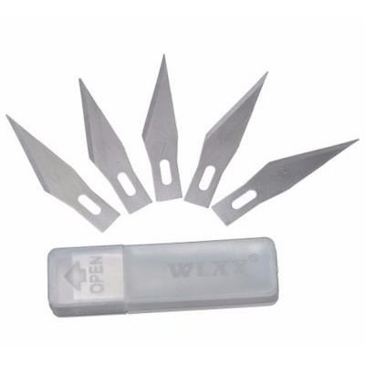 

Refill Mata Pisau Pen Cutter Pemotong Kertas Stiker Suku Cadang SET 5 pcs Isi Ulang Alat Potong Akrilik HPL PVC Sheet Paper Cutting Knife