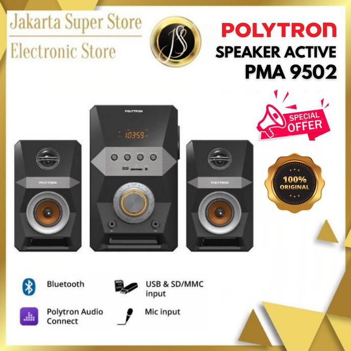 Polytron Speaker Aktif Multimedia Bluetooth Pma 9502