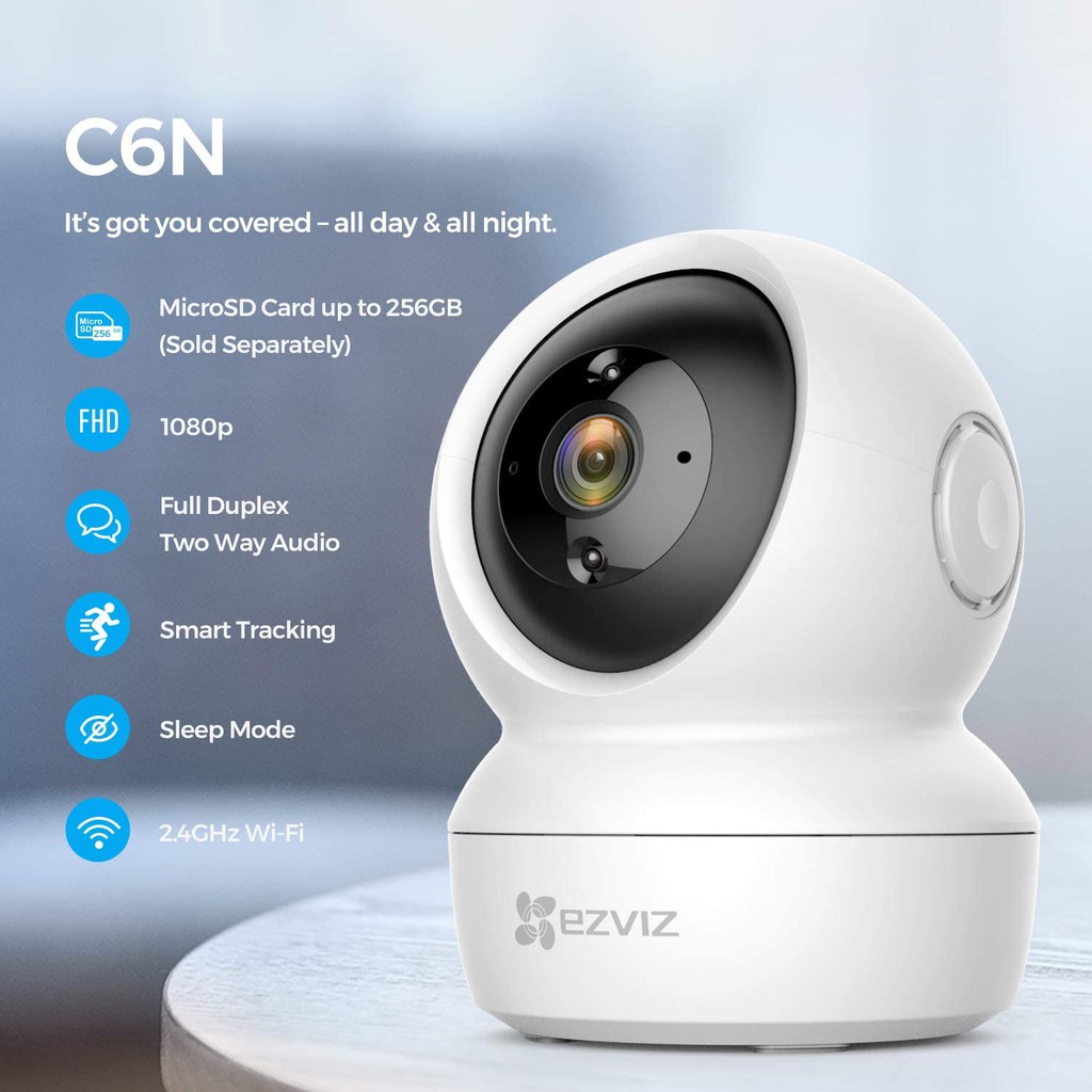 two way camera Kamera EZVIZ C6N HD 1080p 2MP CCTV Smart IP Wi-Fi Ethernet LAN RJ45 ipcam cam