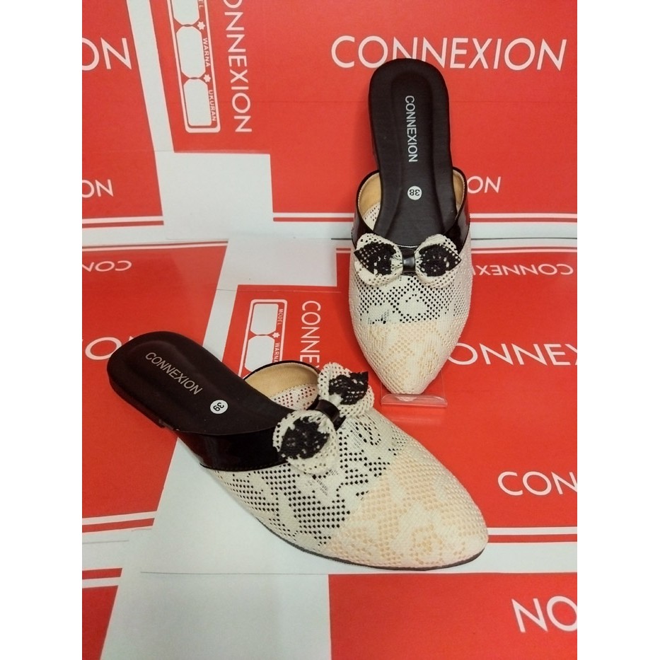 SAKAKI - Sepatu Perempuan Flatshoes Wanita Selop Mules slip onTerbaru Lentur Sol Karet flat shoes Sepatu Balet