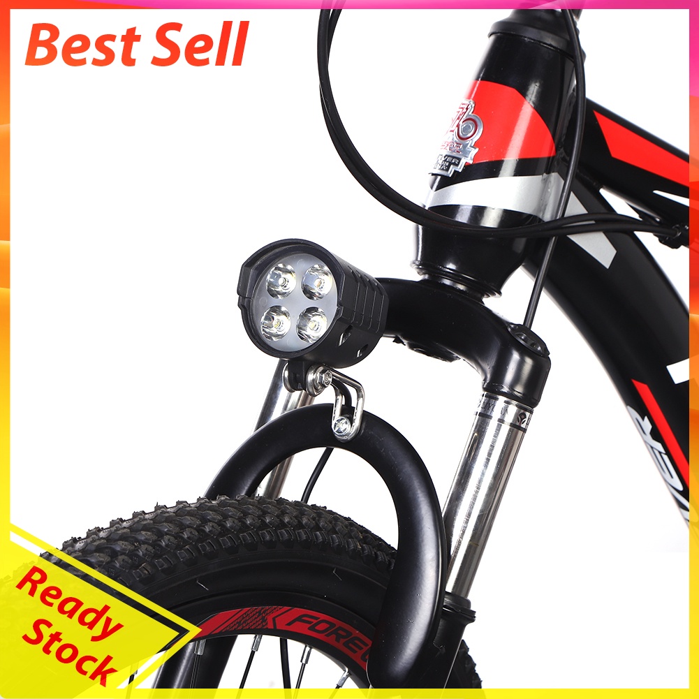 ABS Electric Bicycle 4 LED Headlight 12W Waterproof with Horn for Driving