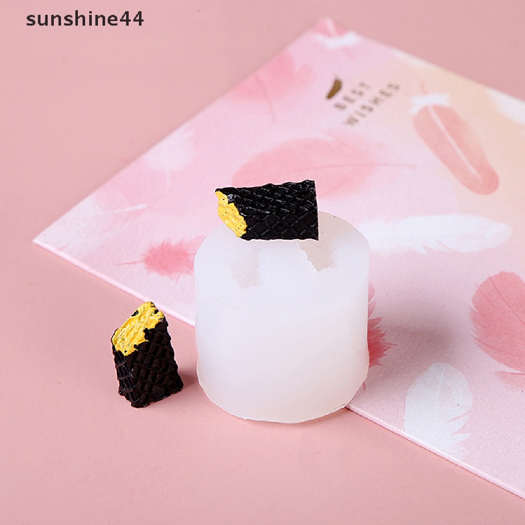 Sunshine 1pc Cetakan Resin Diy Bahan Silikon Untuk Dekorasi Kue / Biskuit