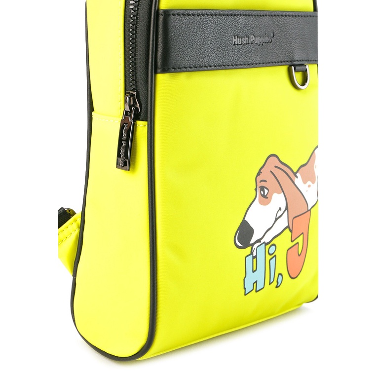 TAS SELEMPANG DADA/BADAN PRIA HUSH PUPPIES SLING CHEST/BODY/BAG ORIGINAL YELLOW KUNING HM143