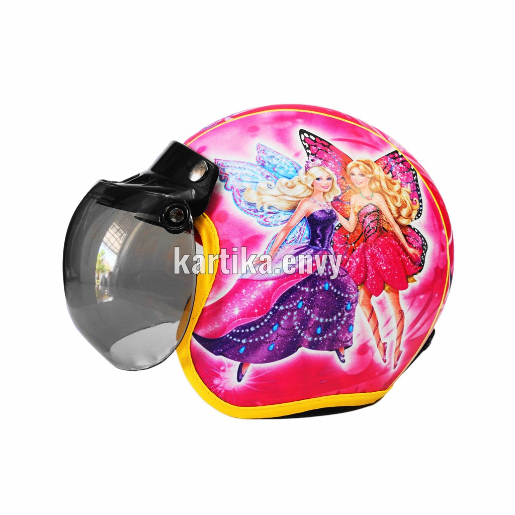 Helm Anak Cewek Model Bogo Karakter Barbie