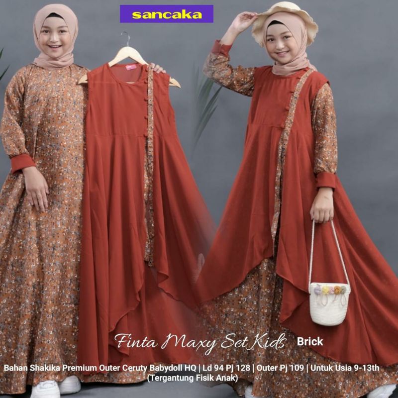 SL Finta Maxy Set Kids / GAMIS TERMURAH  , LABEL JASMINE-1