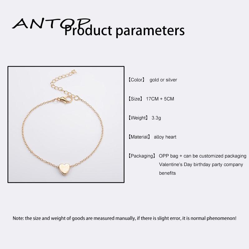 Gelang Bentuk Hati Lapis Emas Bahan Alloy Untuk Wanita