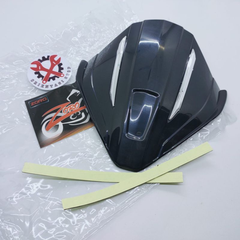 Visor Vario 150 fi Esp New 2018-2019-2020 Hitam dan carbon kilat Zoro