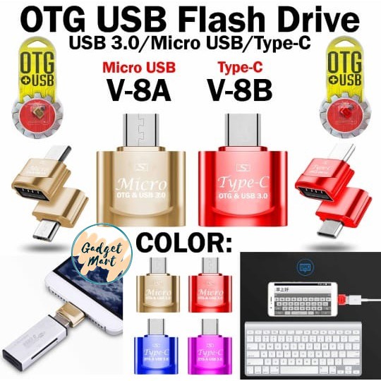 OTG TYPE C To USB OTG Adapter for Android V-8B