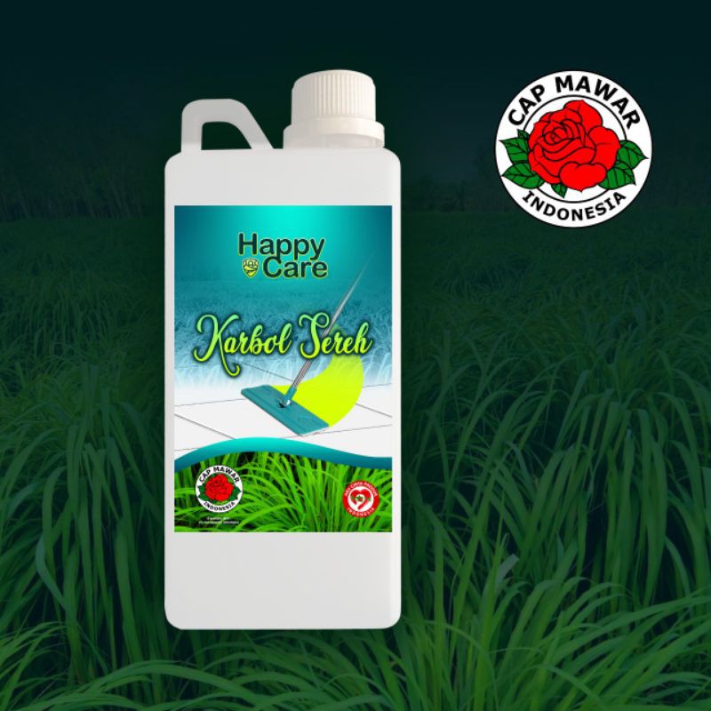 KARBOL PEMBERSIH LANTAI  1 LITER  HAPPY CARE / PEMBERSIH LANTAI / KARBOL LANTAI