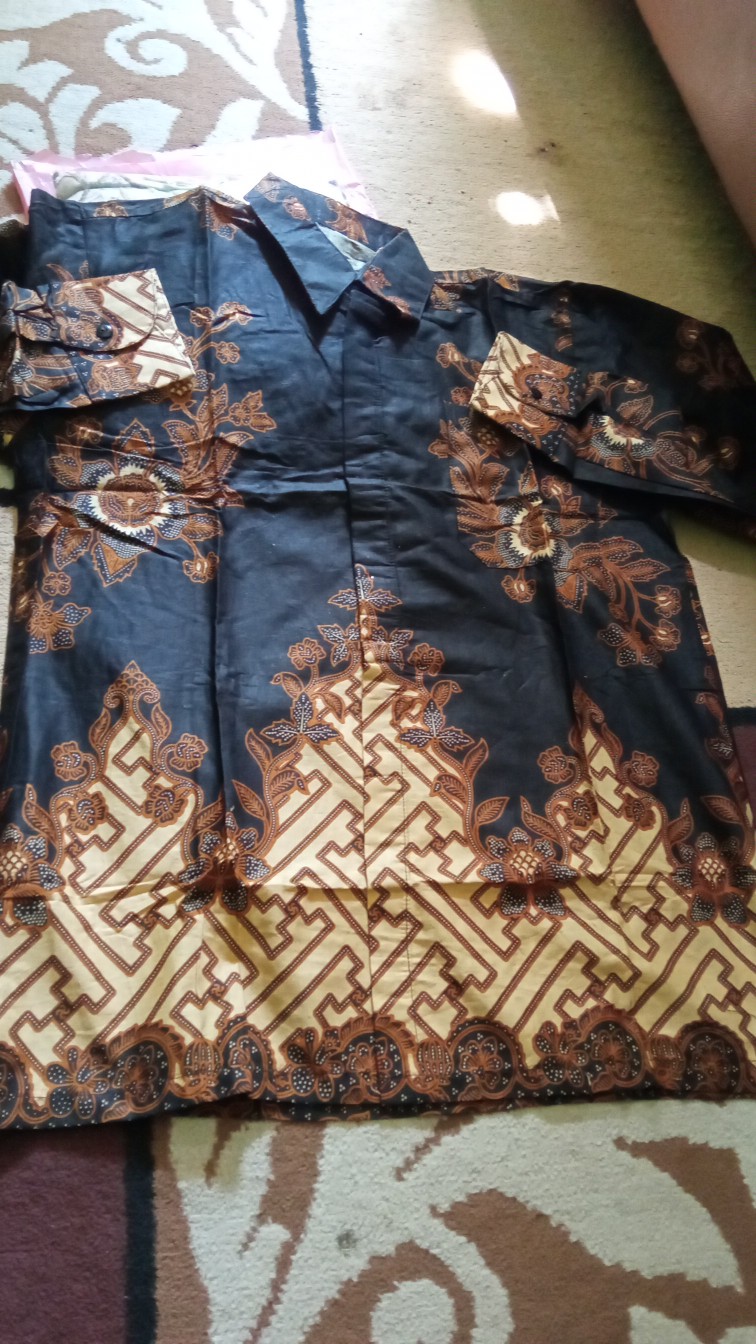 [cod] Wou Batik Couple Danilla Brokat Tille-modern Batik Couple Sarimbit Brokat - Bs031