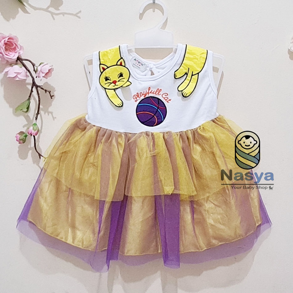 [MK-010] Dress Tutu Bayi Amena / Fashion Baby Girl (0 - 12 bulan)