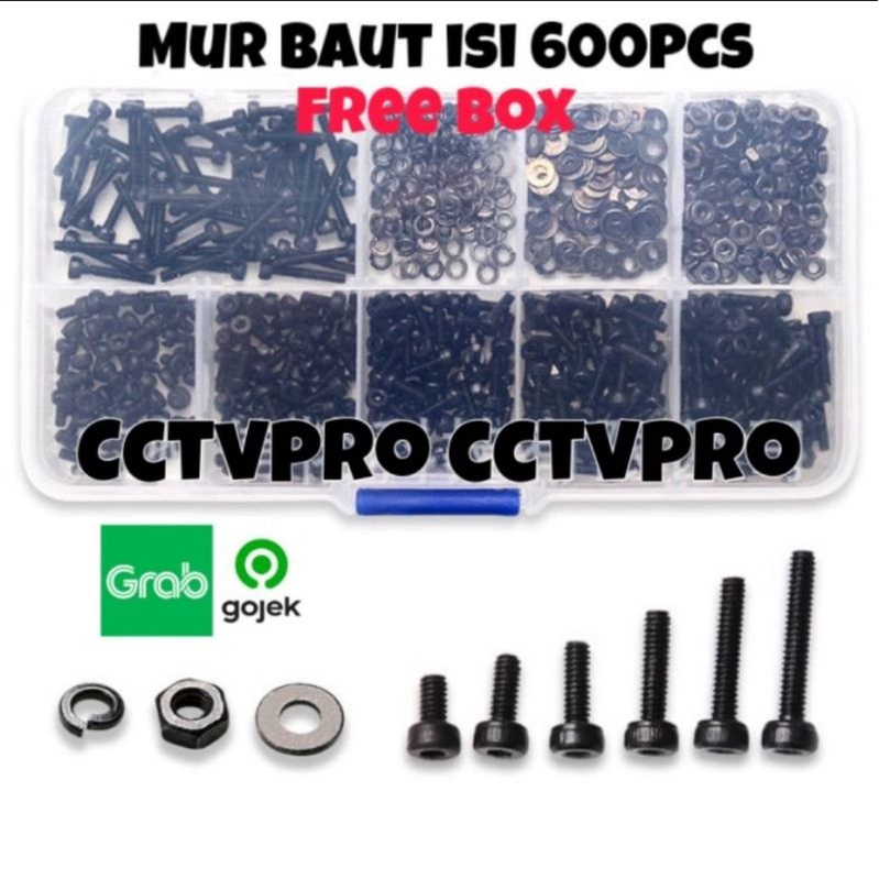 Mur baut skrup kecil m2 laptop komputer universal m2 1box isi 600pcs