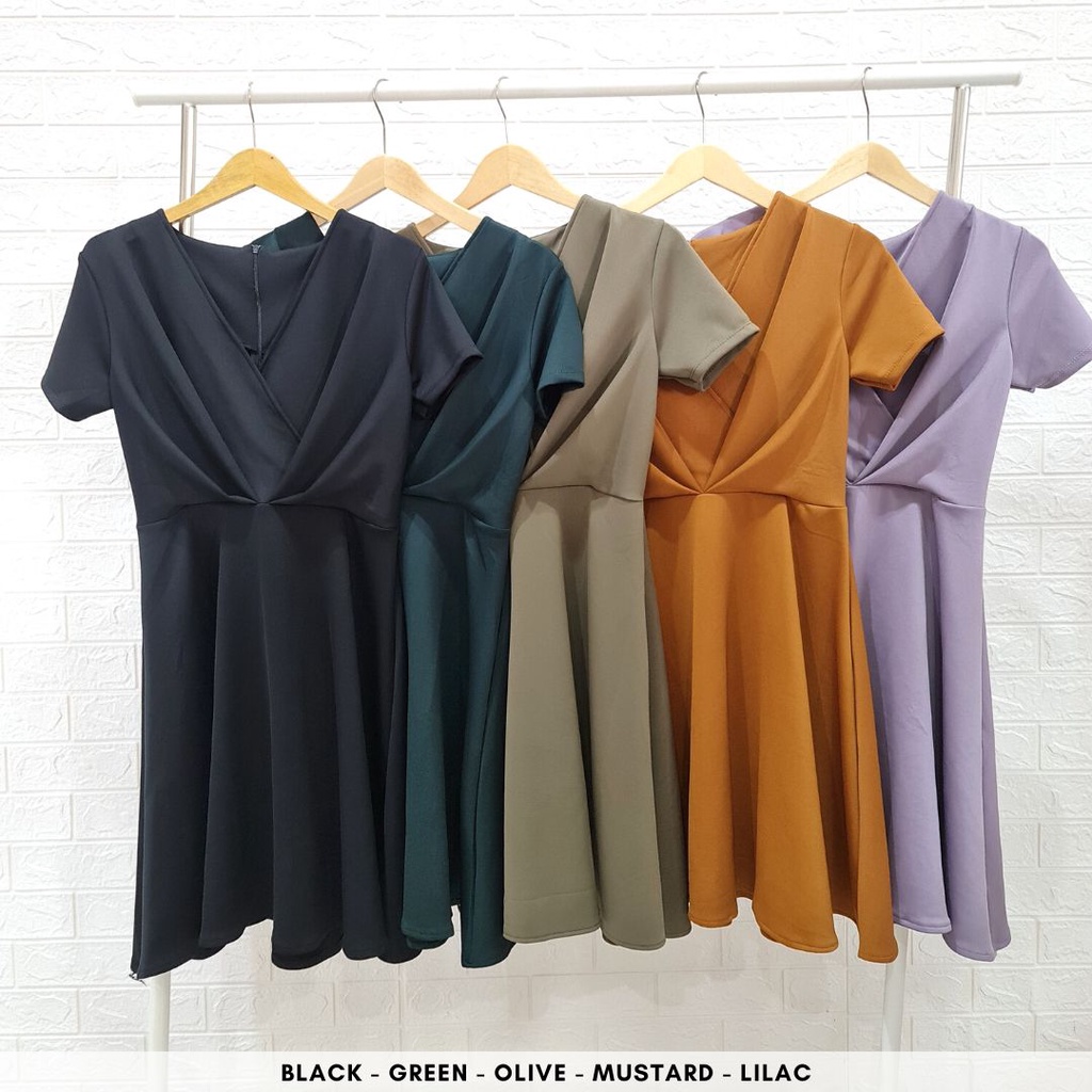 3690 maple scuba dress wanita dress busui ada ukuran bigsize dress natal wanita dress bumil