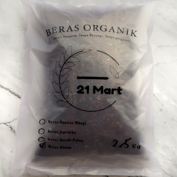 

Beras Hitam Pulen - Kemasan 2kg - Normal