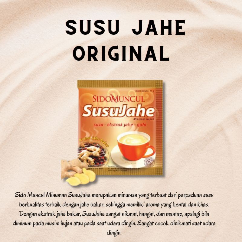 

Sido Muncul Minuman Susu Jahe 10's - Menghangatkan Badan