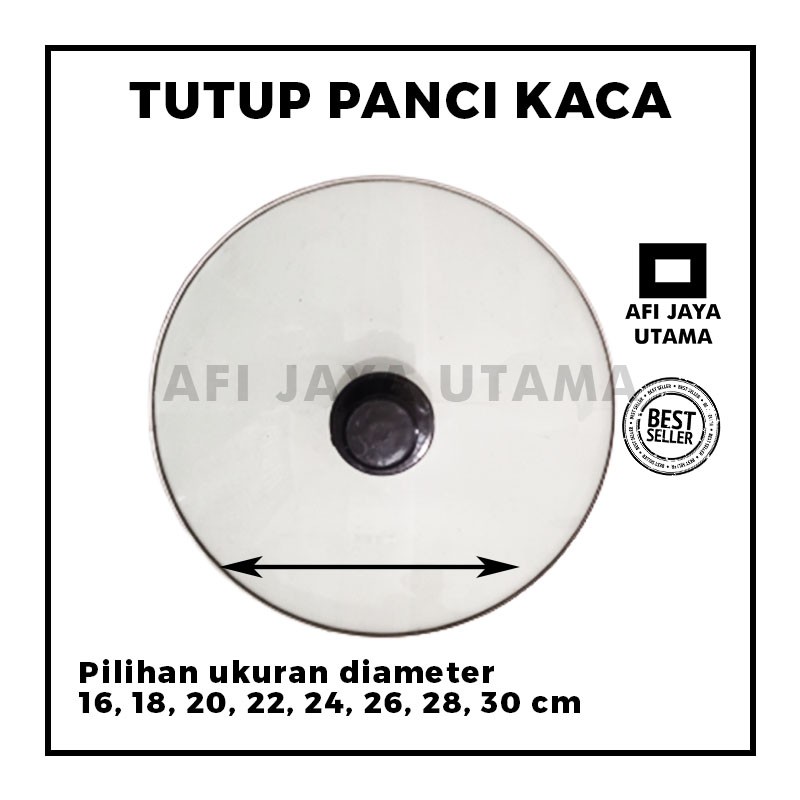 TUTUP PANCI KACA -TUTUP DANDANG KACA -TUTUP KACA TEFLON