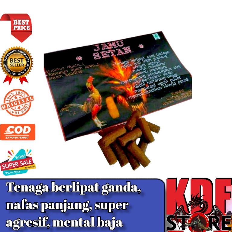 Obat Ayam Jago Aduan Jamu Setan Extra Power 1 Saset/Pcs