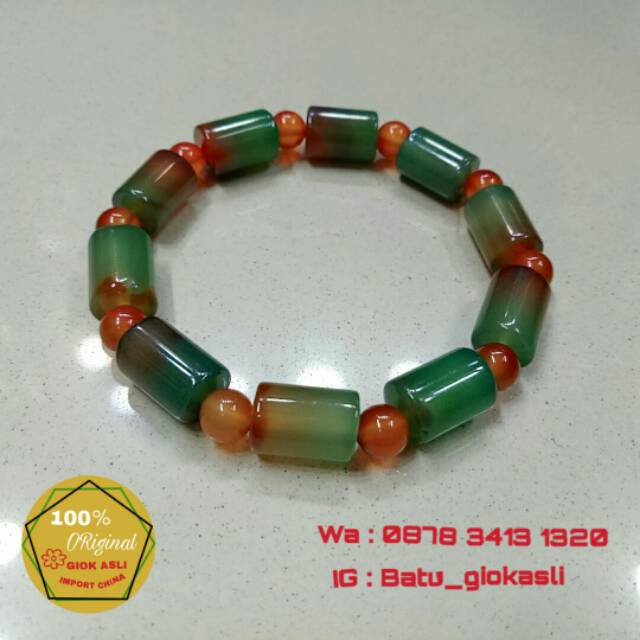 gelang giok warna warni