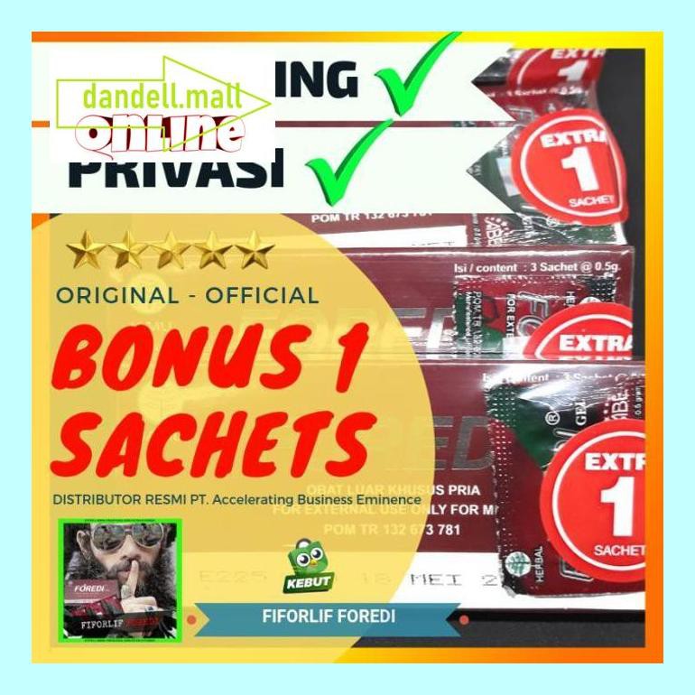 Obts40 Foredi + Foredigel + Foredi Herbal Oles Pria Dewasa + Obat-Kuat Oobbts