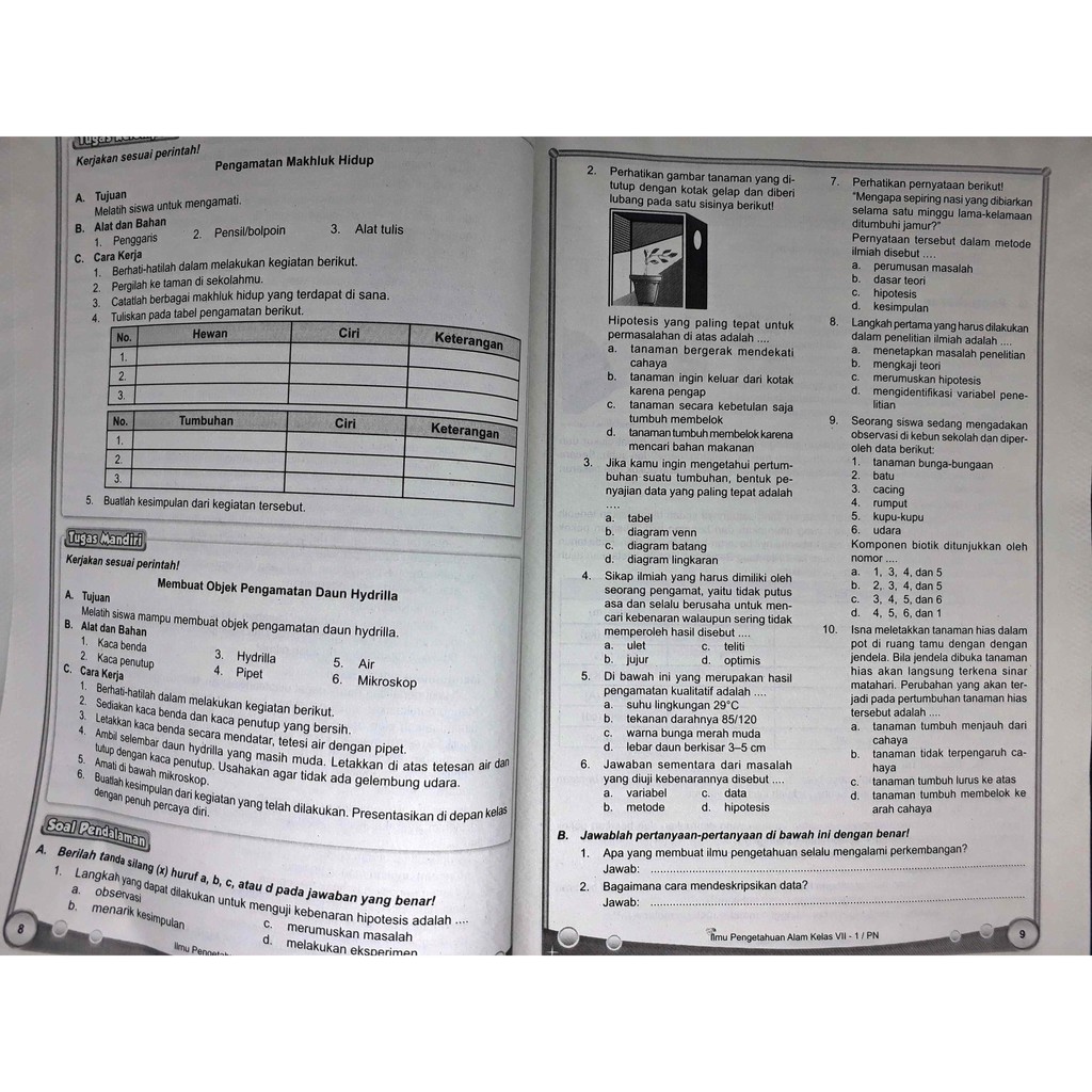 Lks Ipa Smp Kelas Vii 7 Semester 1 2021 2022 Zamrud Shopee Indonesia