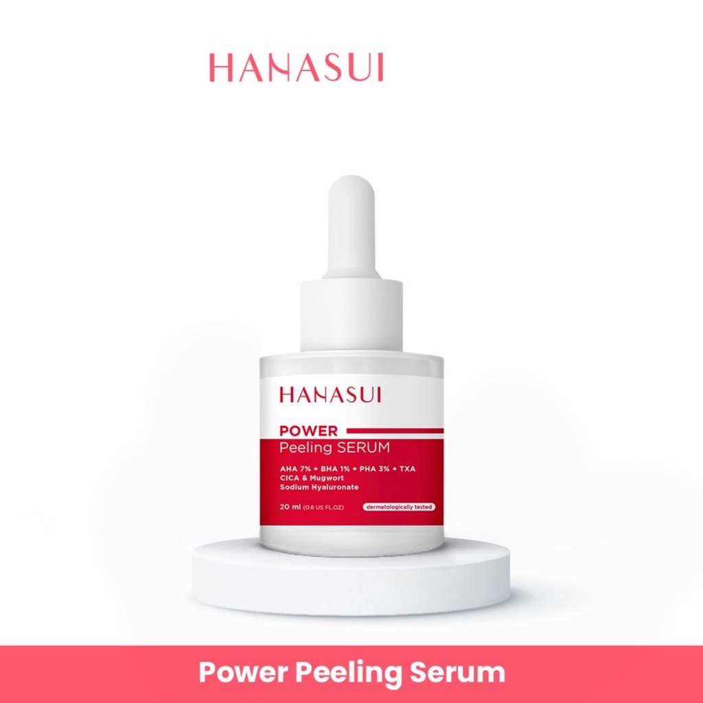 Hanasui Power Peeling Serum 20ml | Mengangkat sel kulit mati