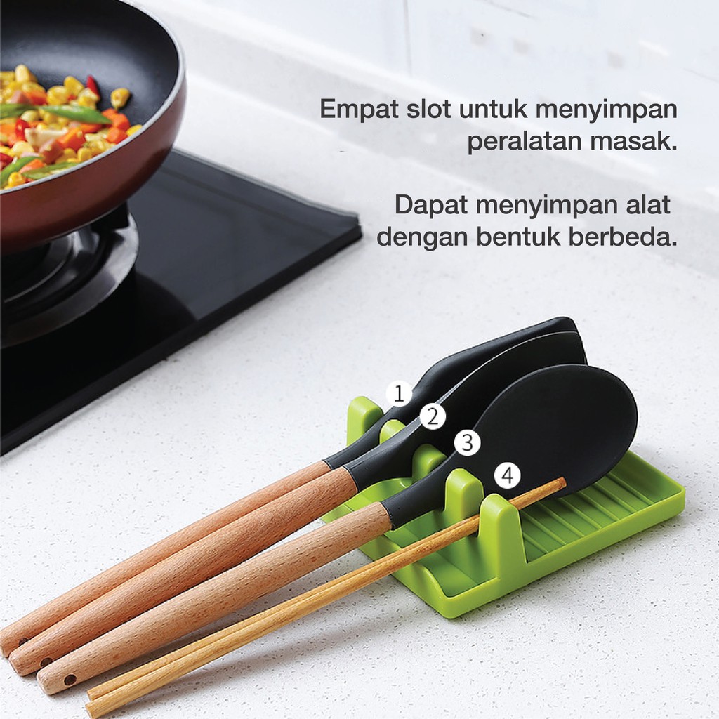 Tempat Peralatan Masak Spatula Multifungsi