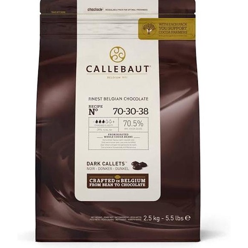 

Callebaut Dark Chocolate 70.5% Repack 1 kg ---NEW---