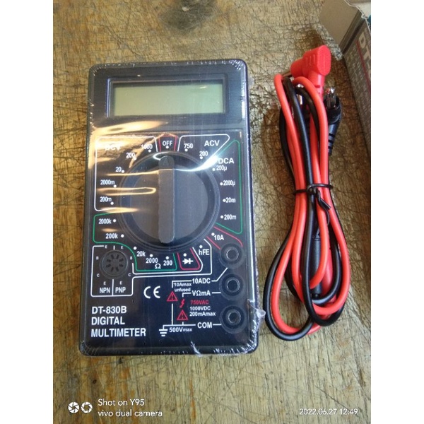 Multimeter Digital DT-830B Alat Pengukur Arus Listrik AC dan DC