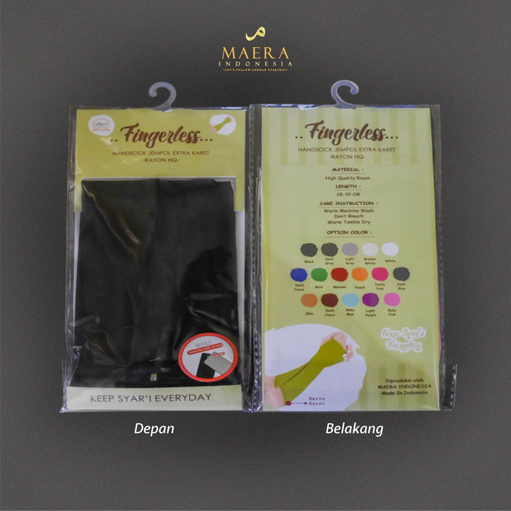 Manset Tangan Handsock Wanita Muslimah Jempol Bahan Jersey Premium By Maera Indonesia