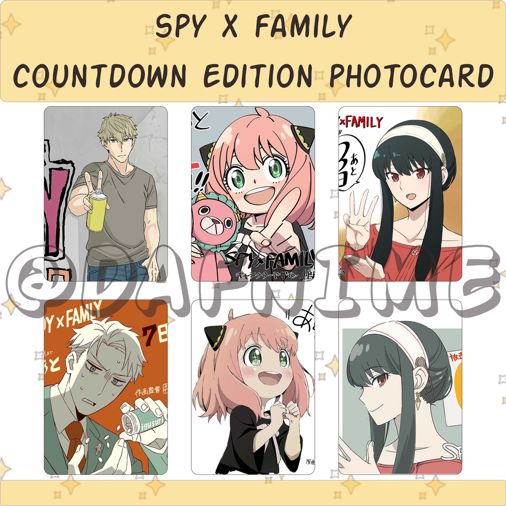 SPY X FAMILY COUNTDOWN EDITION PHOTOCARD ANIME