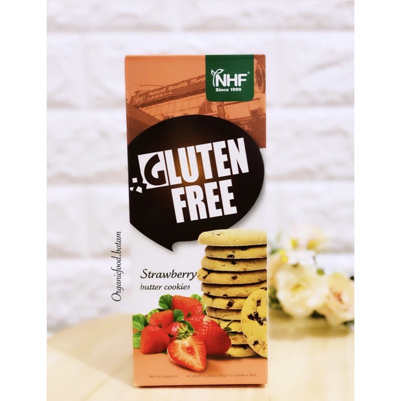 

NHF Gluten Free Cookies / Cookies Strawberry 240g