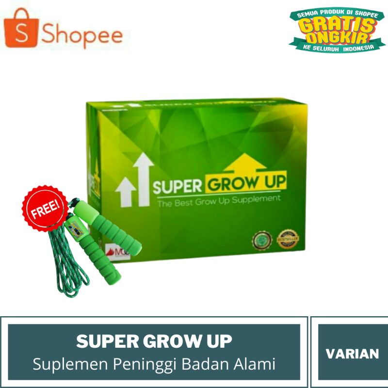 

(LANGSUNG KIRIM) SUPER GROW UP ORIGINAL PENINGGI BADAN SUSU KALSIUM & ZINC SUPLEMEN