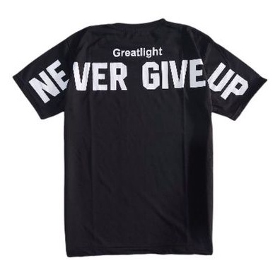 kaos pria/NEVER GIVE UP GREATLIGHT ORIGINAL/kaos distro