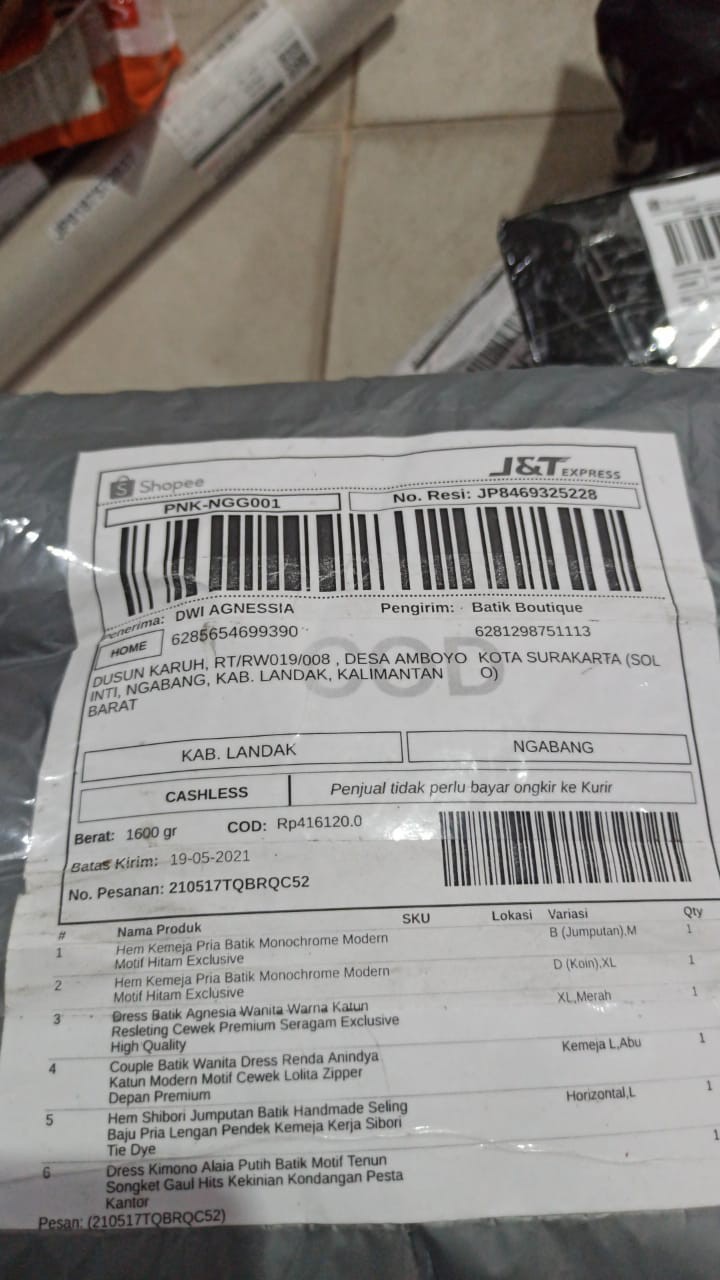 Couple Batik Wanita Dress Renda Anindya Katun Modern Motif Cewek Lolita Zipper Depan Premium