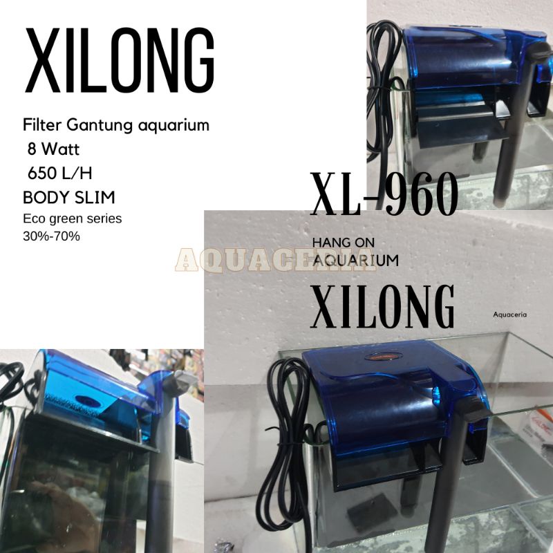 Filter Gantung Aquarium XILONG XL 960 HANG ON filter Aquarium Tank