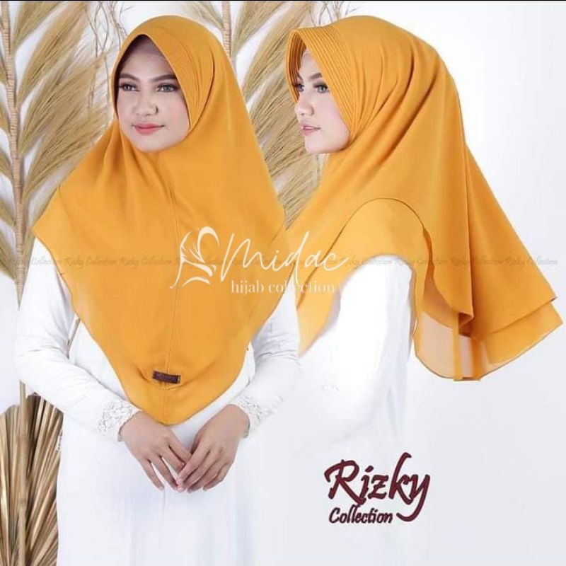 Khimar Ceruty 2 Layer Premium Hijab Ceruty Instan