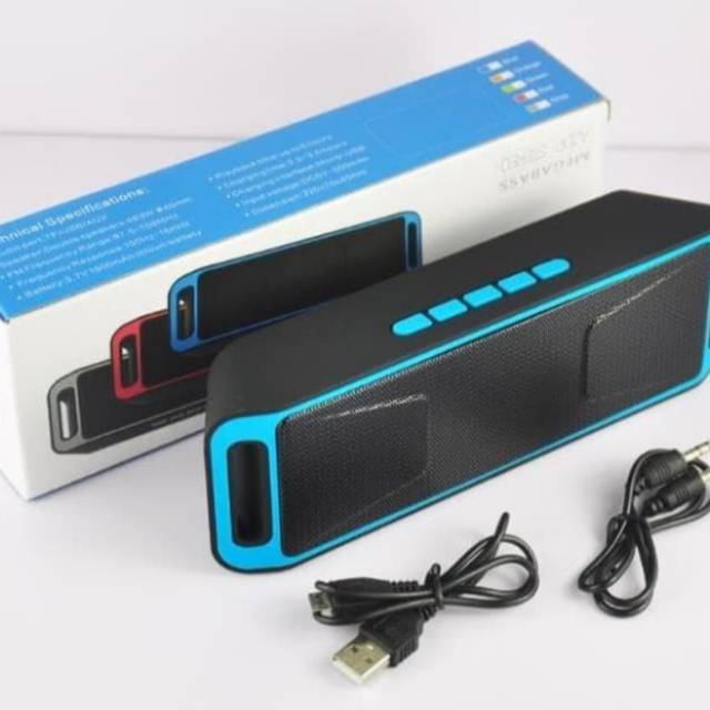 SPEAKER BLUETOOTH MEGABASS STEREO S208 PORTABLE