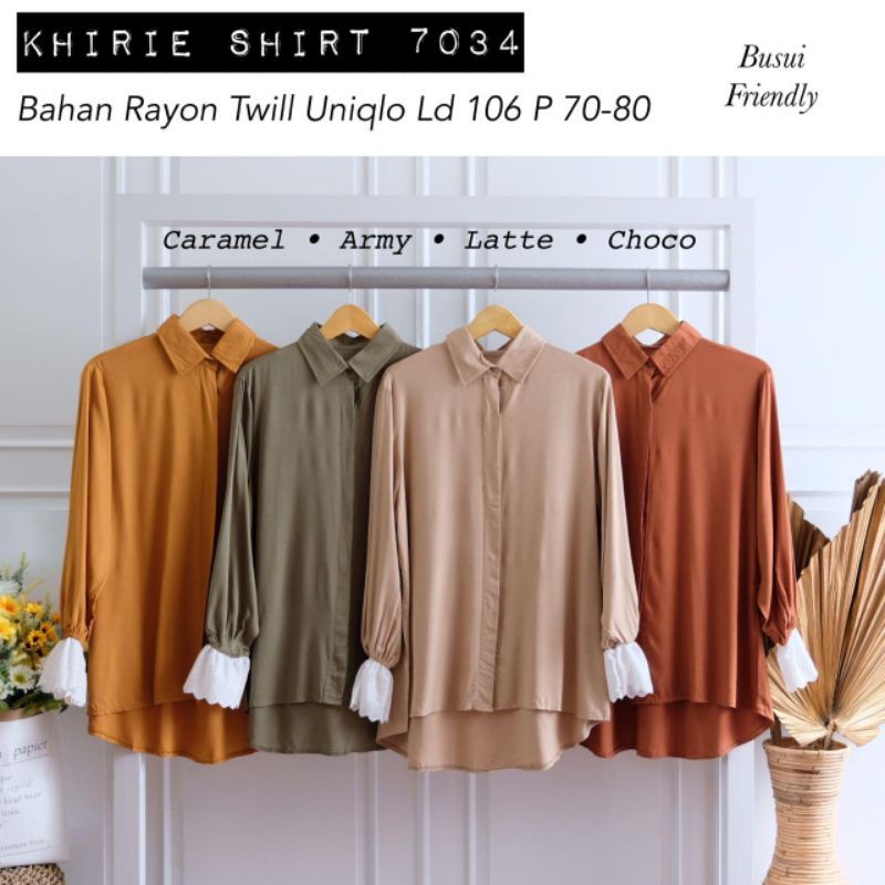 KHIRIE SHIRT / KEMEJA KERJA / ATASAN WANITA