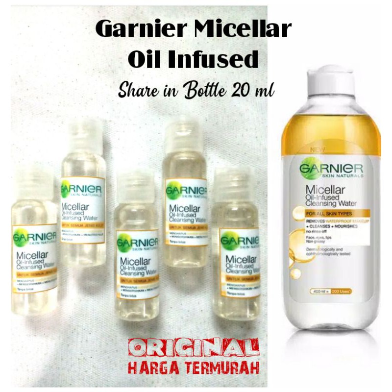 (Share in Bottle 20 ml) Garnier Micellar Water Oil Infused