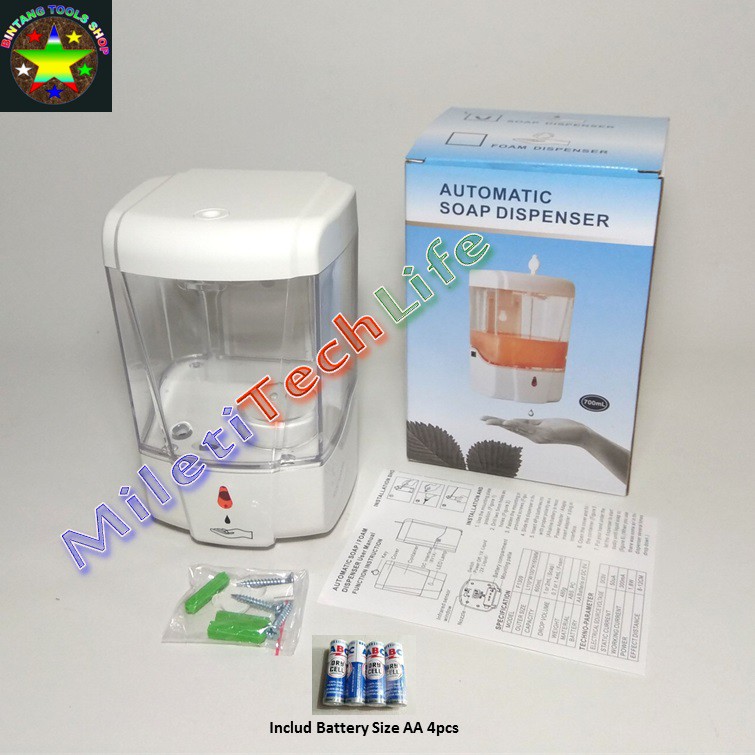 F1309 Automatic Soap Dispenser GEL Hand Sanitizer Soap Dispenser Otomatis