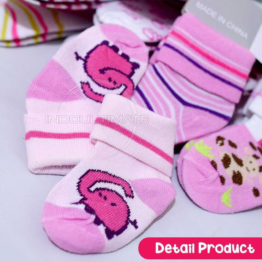 3in1 Kaos Kaki Bayi Import RANDOM Kaos Kaki Bayi Cowok &amp; Cewek Kaos Kaki Bayi Baru BY-56-FC