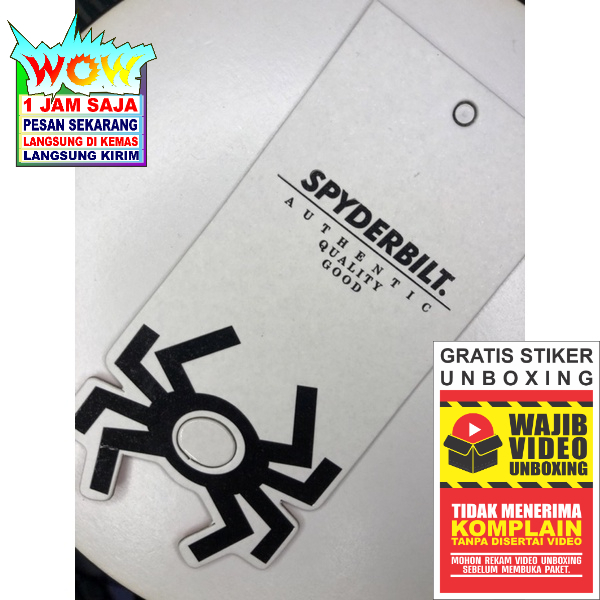

SPYDERBILT LABEL TAG HANGTAG SUPER PREMIUM CO 1X DI KIRIM 600PCS
