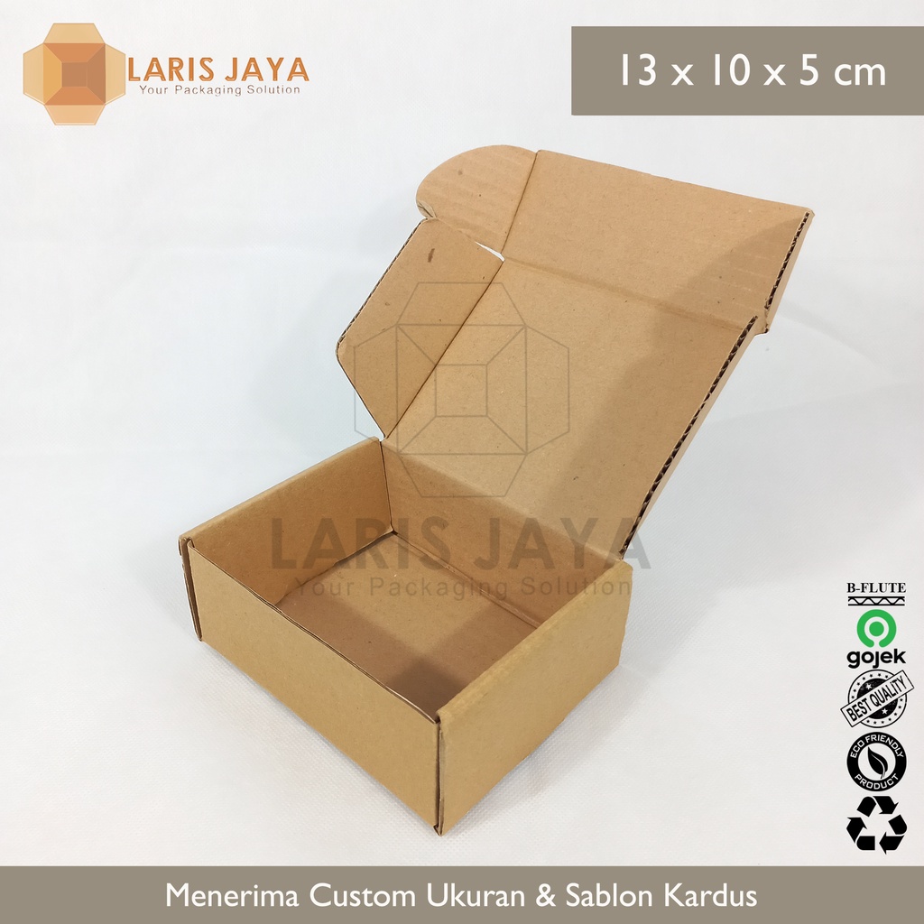 

Kardus Die Cut / Box Pizza Diecut / Kotak Parfum / Hampers / Gift / Aksesoris / Kaos / Dus Packing 13 x 10 x 5 cm ( Kardus Pizza 13 x 10 x 5 cm )